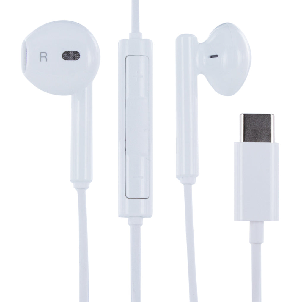 Huawei - AM33 / CM33 USB Typ C Earphones - White BULK Huawei - AM33 / CM33 USB Typ C Earphones - White BULK